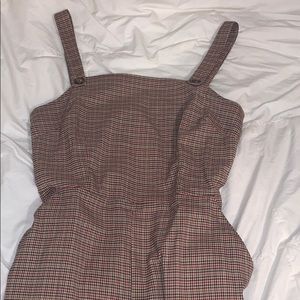 Plaid jumpsuit
